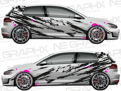 Universal Tiger Stripe Decal Kit