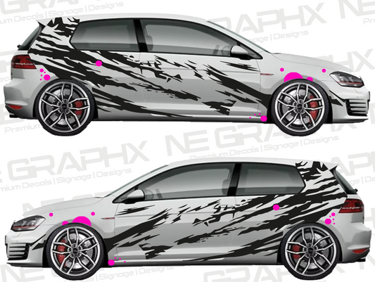 Universal Tiger Stripe Decal Kit