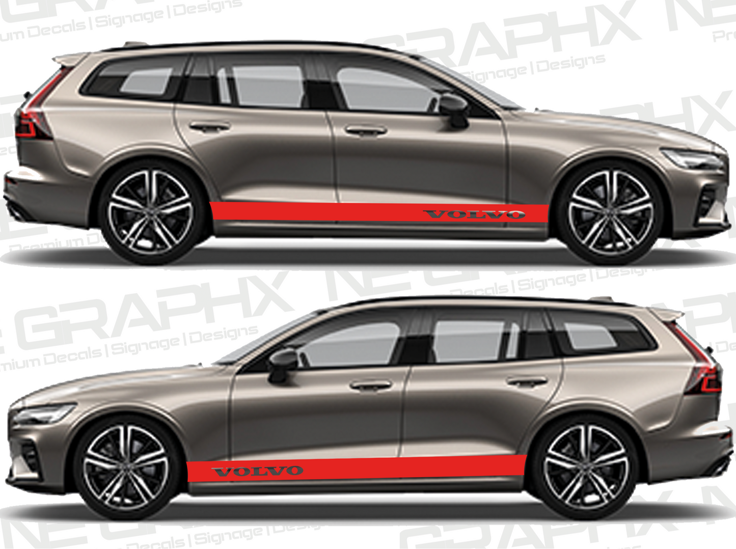 Volvo V70 2007-2016 Side Stripes