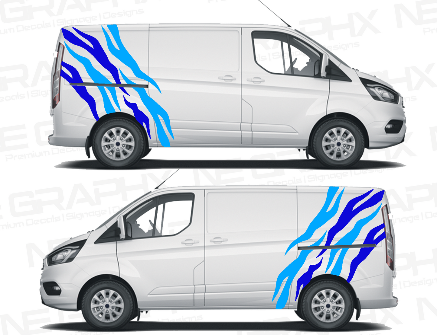 Universal Tiger Stripe Decals For All SWB,MWB,LWB Vans