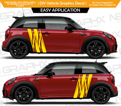 Mini Cooper Zebra Side Door Decals